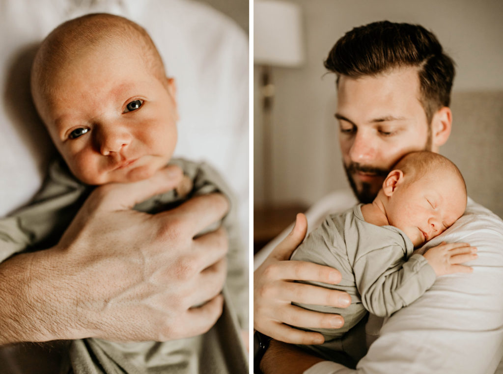 Wichita Newborn Photography | Father & Baby